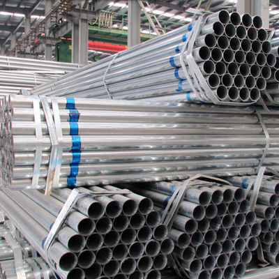 DX53D Galvanised Irrigation Pipes Zinc Coated 6m Galvanised Round Tube
