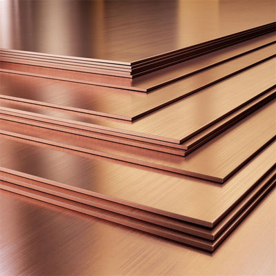 Factory Soft Copper Sheet 0.5mm Thick H59 SUS Metal Color Flat Surface