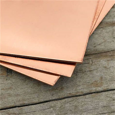 T2 1.5mm Thick Polished Copper Sheet ASME Golden 1000mm - 12000mm