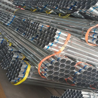 DC53D Galvanized Steel Pipe Round Tube 90mm OD 8mm Thick Sliver White SUS