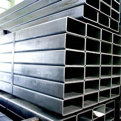 Q235 MS Piping Carbon Steel Rect / Square Pipe 6m Length 50*100mm 2.5mm AISI GB