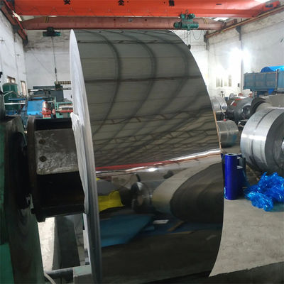SS Plate 304 Stainless Steel 8K Coil Mirror Finish 1500mm 0.6mm Thickness Furniture Use