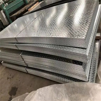 Embossed Galvanized Steel Sheets GI Plates Antiskid Patterns ASTM 1250*6000mm 1.8mm