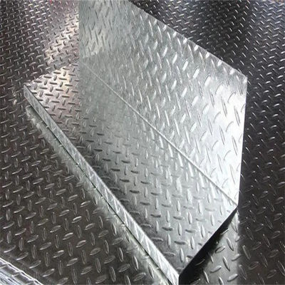 Embossed Galvanized Steel Sheets GI Plates Antiskid Patterns ASTM 1250*6000mm 1.8mm