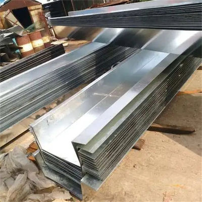 DX51D Galvanized Steel Bended Sheets 2mm 100g Zinc Coated Water Gutter
