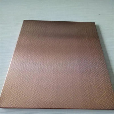Yellow Titanium 304 Stainless Steel Color Sheets Gold Customized GB 20mm