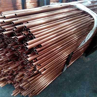 T2 Grade Copper Round Pipes 15mm OD 1mm Thickness Air Condition Parts