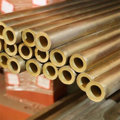 H65 Grade Brass Piping Tube 10mm OD 2mm Thickness Yellow Surface 6 Meter Length