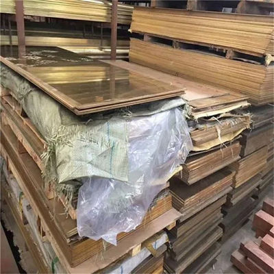Customized H59 Brass Alloy Copper Metal Sheets 3mm Bright Yellow Surface