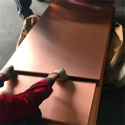 C11000 Grade Flat Copper Plate 6mm 8mm Thickness JIS Standard
