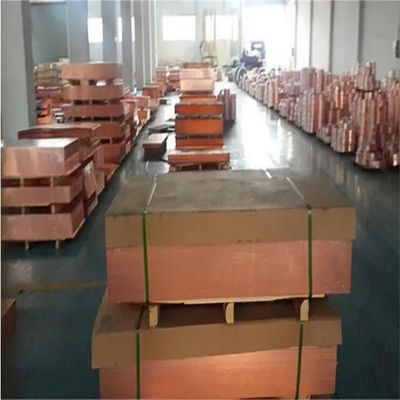 C10200 0.6mm Thickness Copper Sheet Plate GB/T 5231-2012 Standard 1200mm Width Customized Length