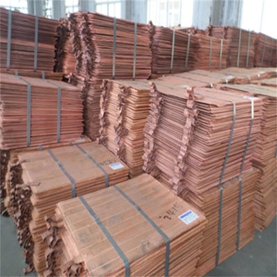 Copper Cathode 99.99% Purity Copper Sheet Plate 3mm Customized Size GB Standard