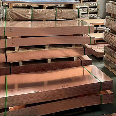 Red 4mm Thickness Copper Sheet Plate TP2 C12000 Grade ASTM Standard Customized Size