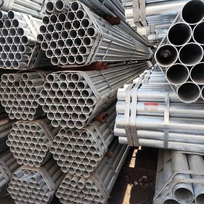 Non-alloy DX51D OD 1mm-720mm 12 Foot Galvanized Pipe For Structural