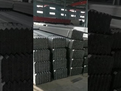 The stainless steel angle steel just produced in the factory is neatly placed aside