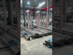 Numerous stainless steel pipes