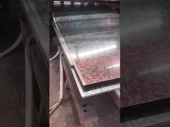 Zinc flower galvanized steel plate display